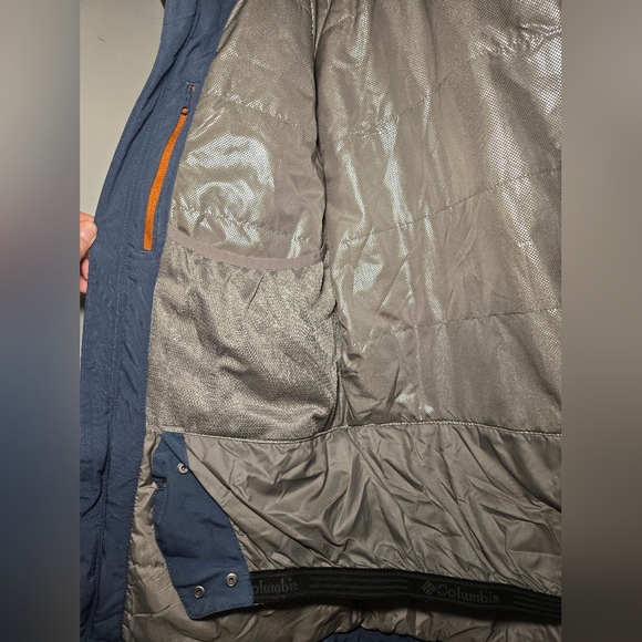 Columbia Omni-Heat Insulated Waterproof Men's size Small Jacket Blue - Picture 9 of 11